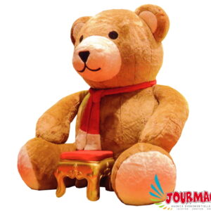 Nounours de Noël gonflable géant