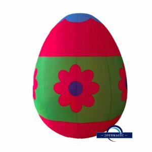 Location Oeuf de Pâques rouge gonflable